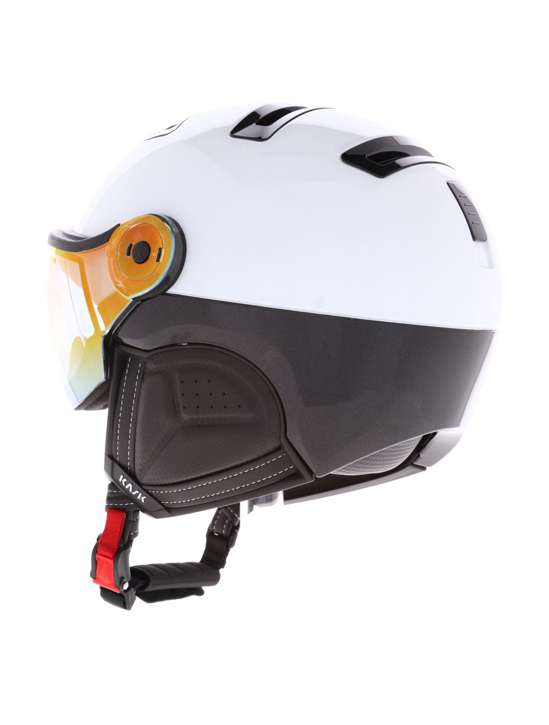 Kask, Piuma R Montecarlo skihelm met vizier unisex White wit 