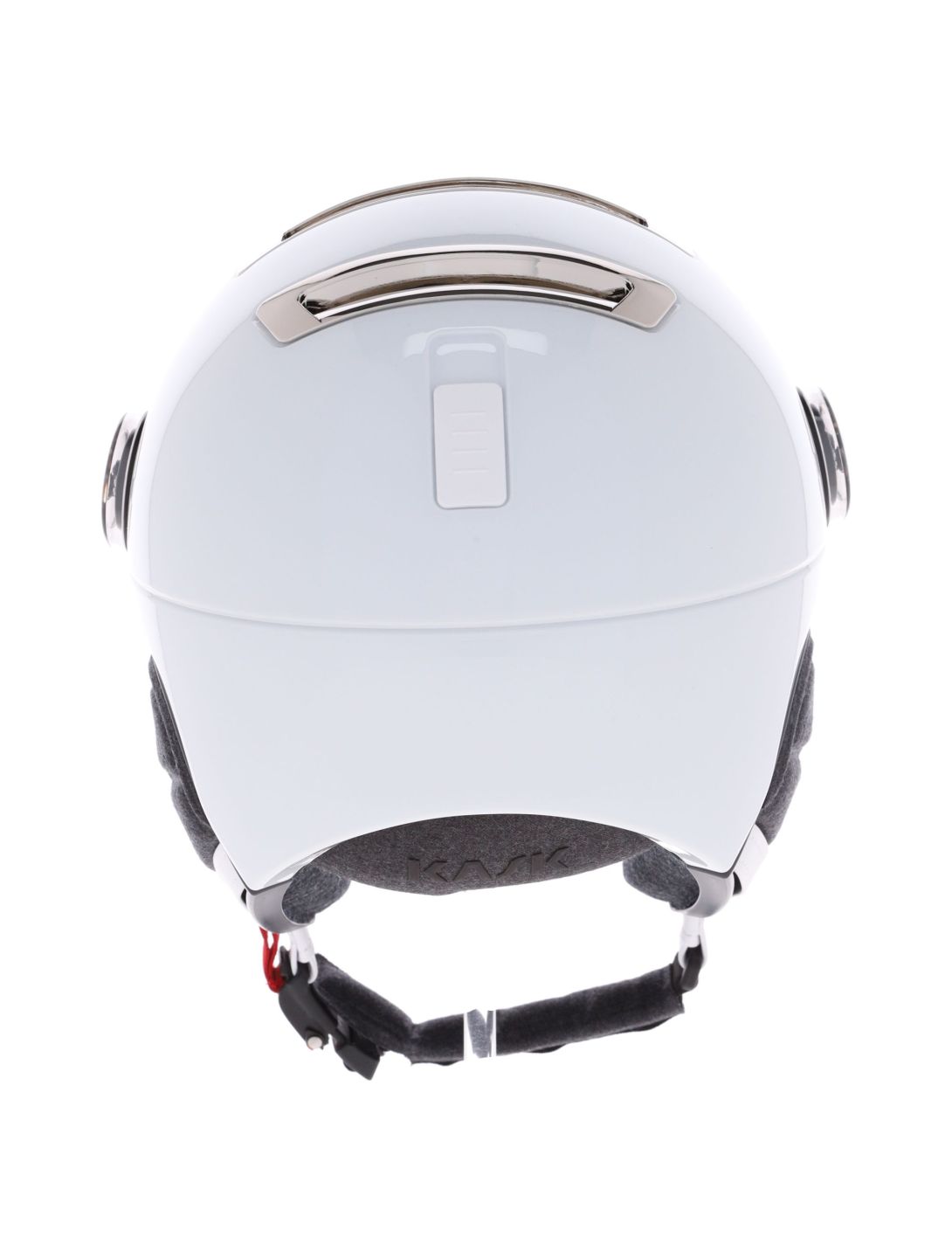 Kask, Piuma-R Chrome Visor skihelm met vizier unisex White/Silver wit, Zilver 