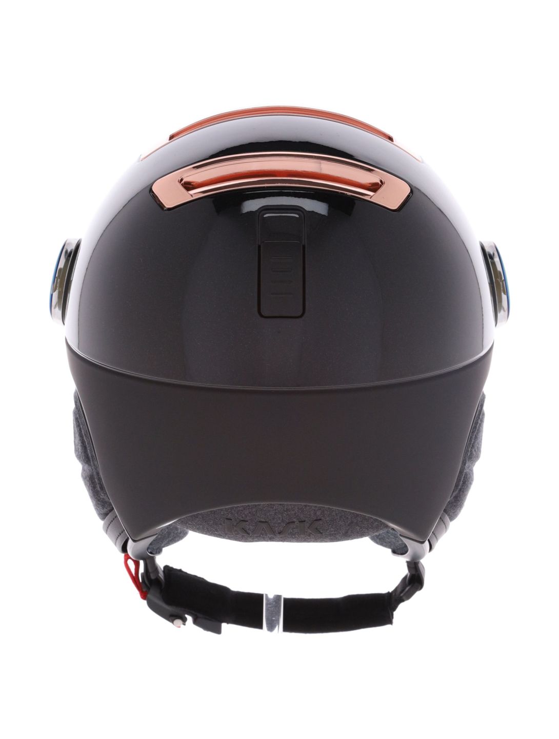 Kask, Piuma-R Chrome Visor skihelm met vizier unisex Black/Pink Gold roze, wit 