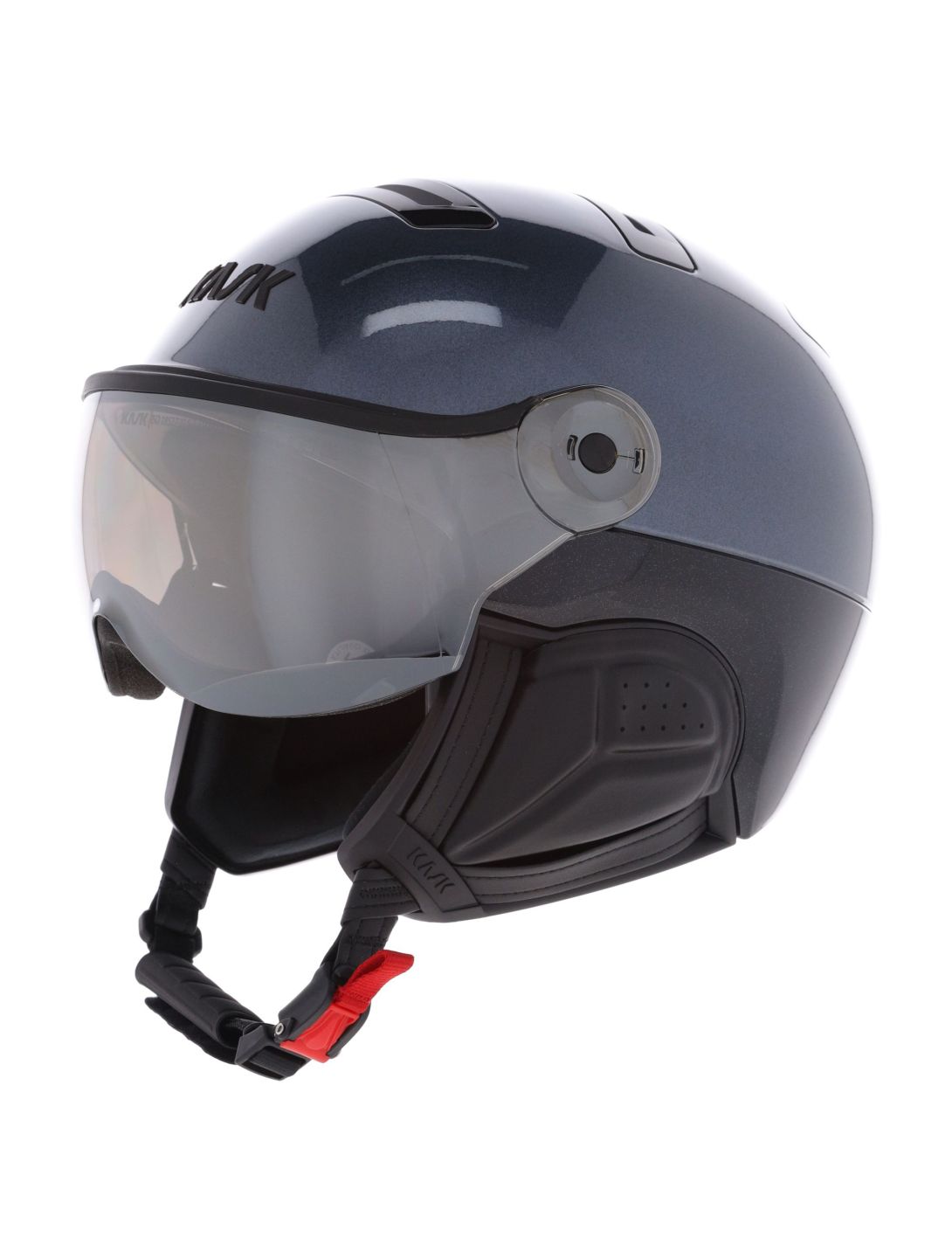 Kask, Piuma-R Class Sport skihelm met vizier unisex Anthracite grijs 