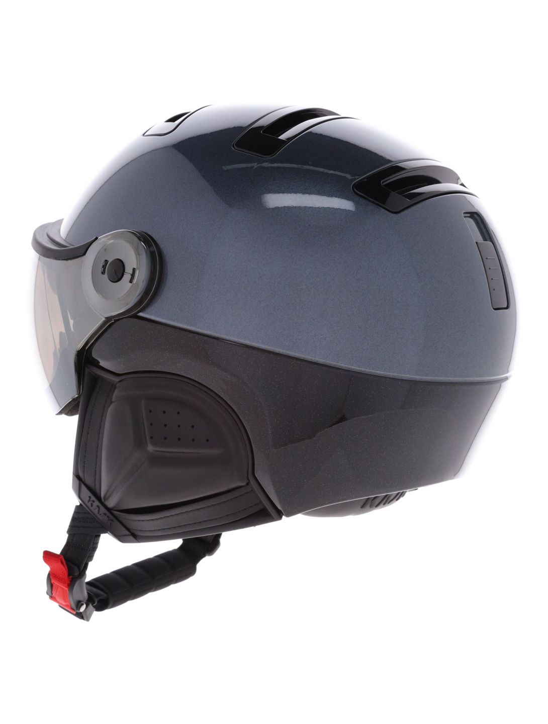 Kask, Piuma-R Class Sport skihelm met vizier unisex Anthracite grijs 