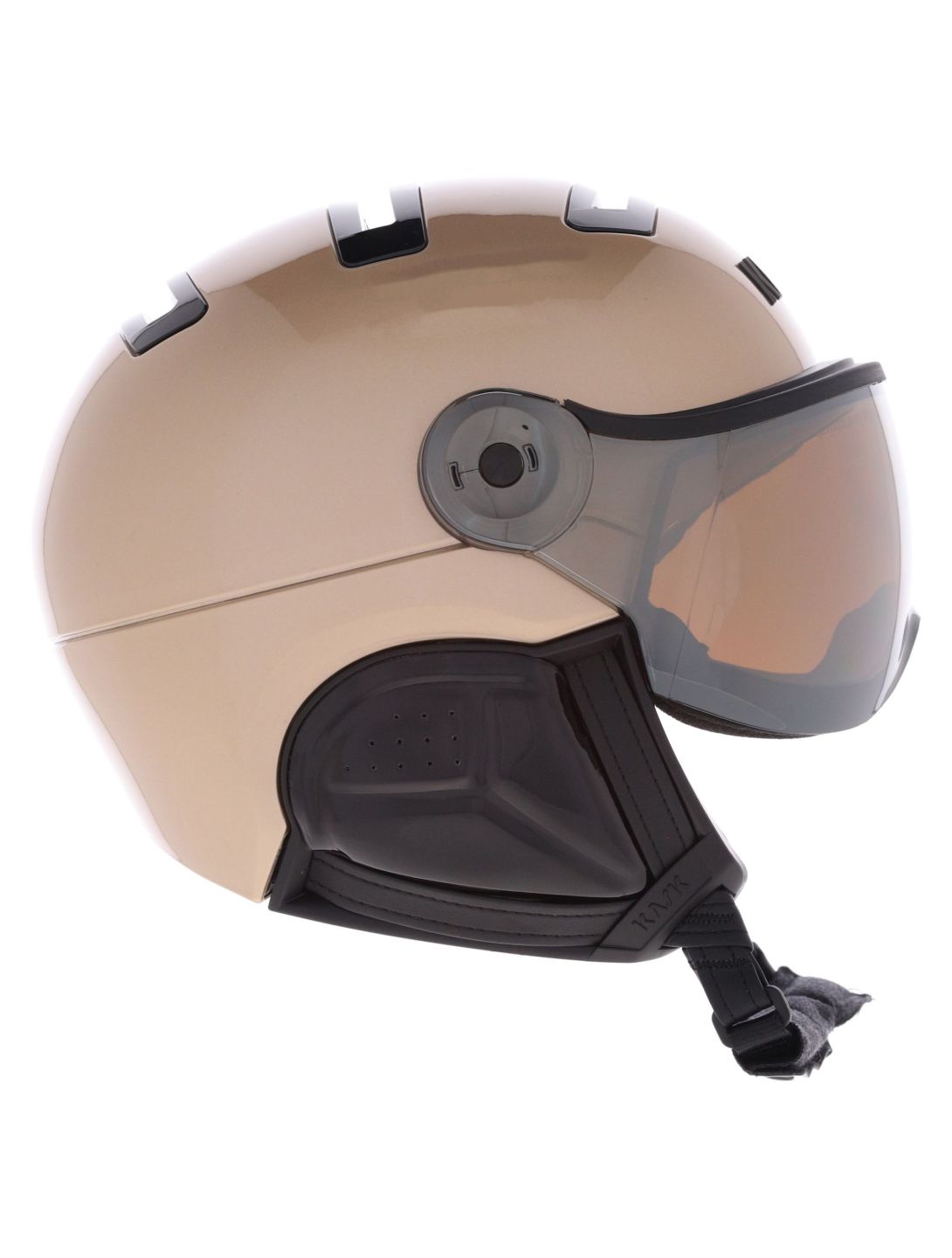 Kask, Piuma-R Treasure skihelm met vizier unisex Gold Goud 