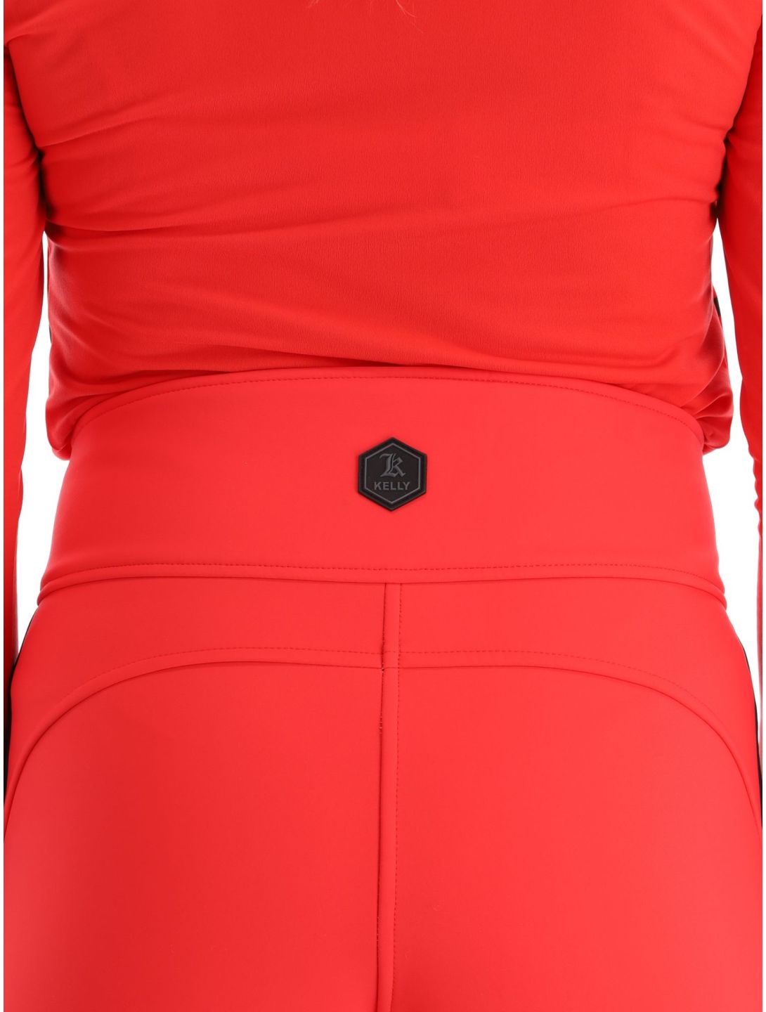 Kelly, April softshell skibroek dames Red / Black rood, zwart 