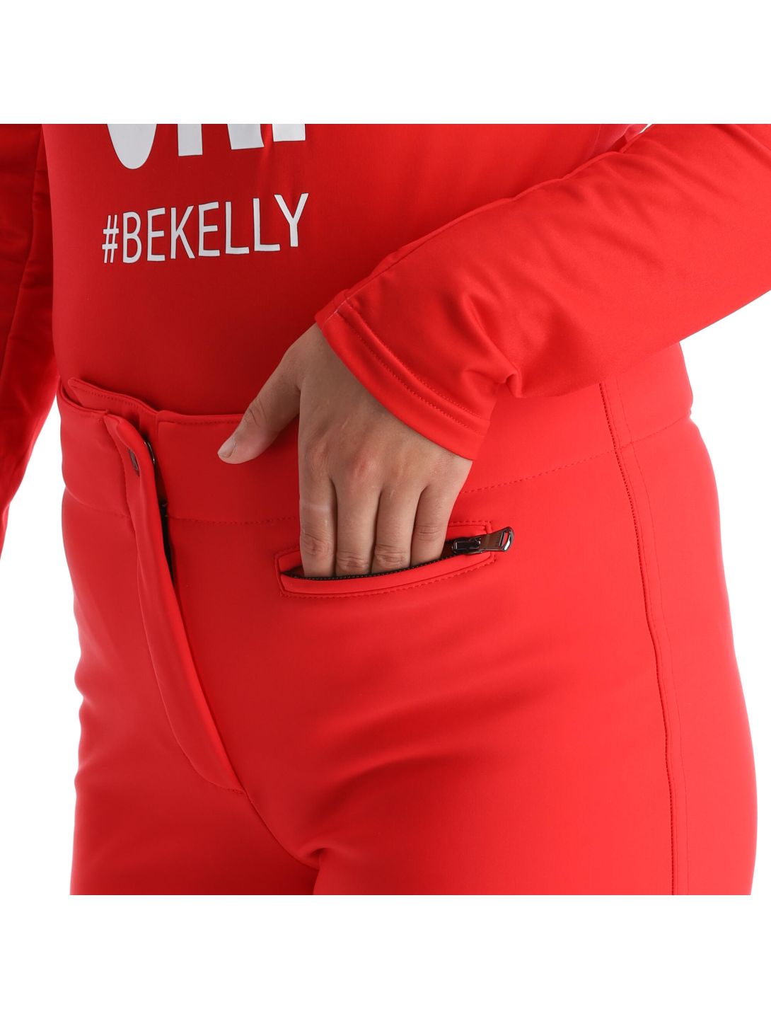 Kelly, Softshell Pants softshell skibroek dames rood 