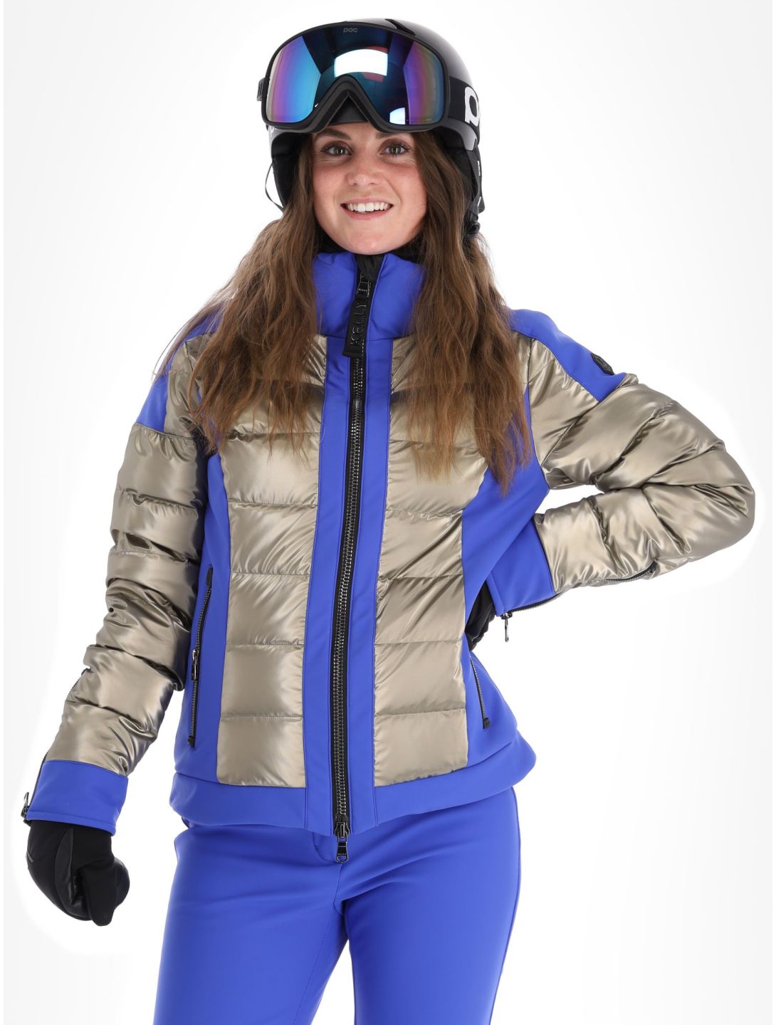 Kelly, Thea ski-jas dames Bronze / Blauw blauw, Bronze 