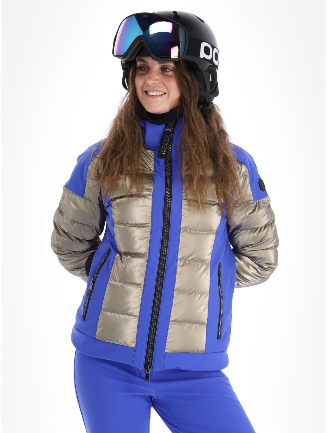 Kelly, Thea ski-jas dames Bronze / Blauw blauw, Bronze 