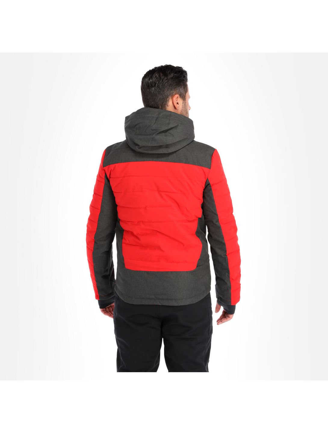 Killtec, Savognin Mn Jckt ski-jas plus size heren Grijs/Rood