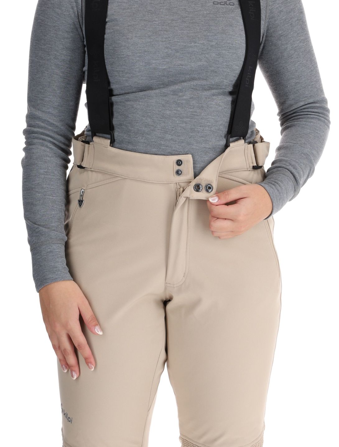 Kilpi, DIONE softshell skibroek dames Beige beige 