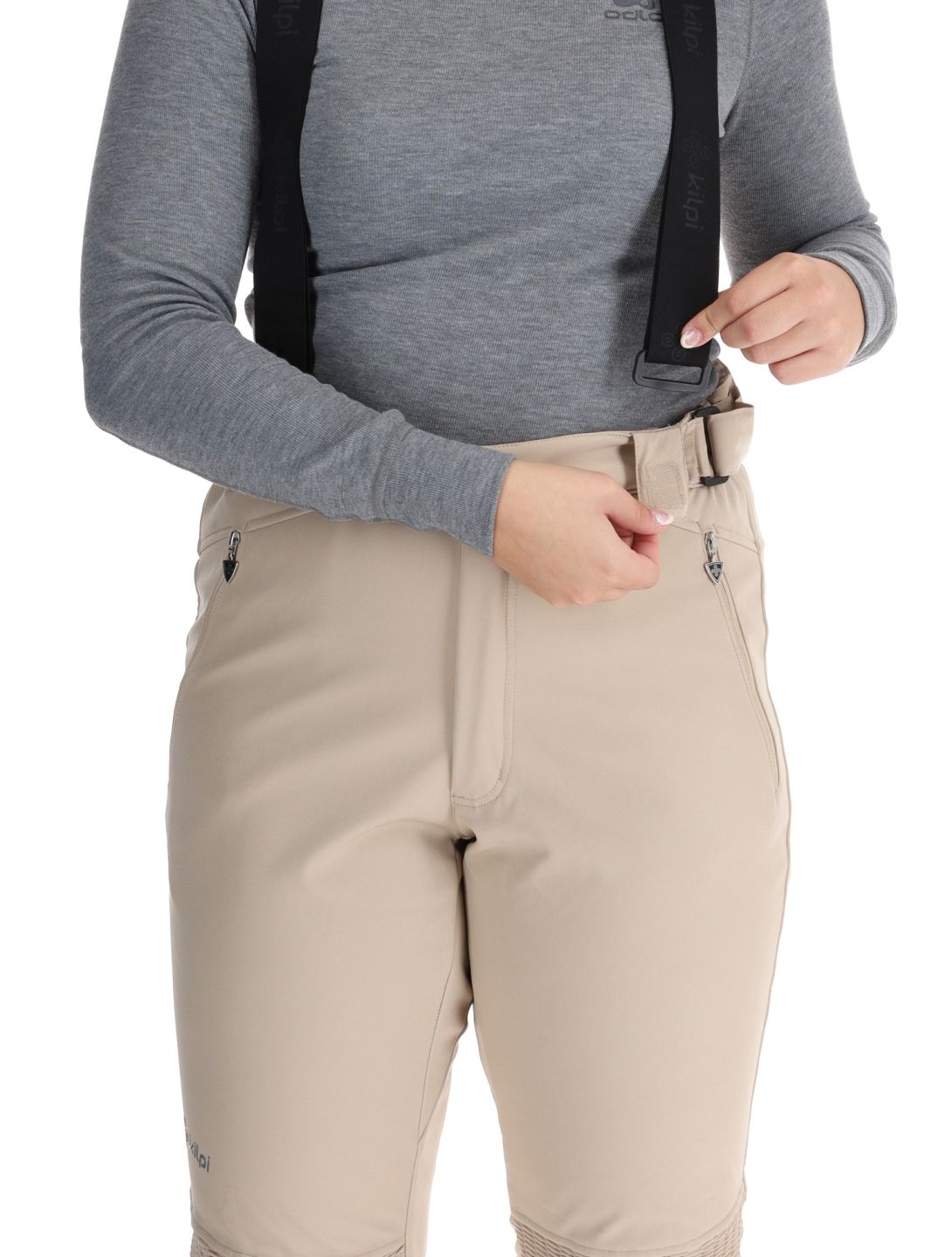 Kilpi, DIONE softshell skibroek dames Beige beige 