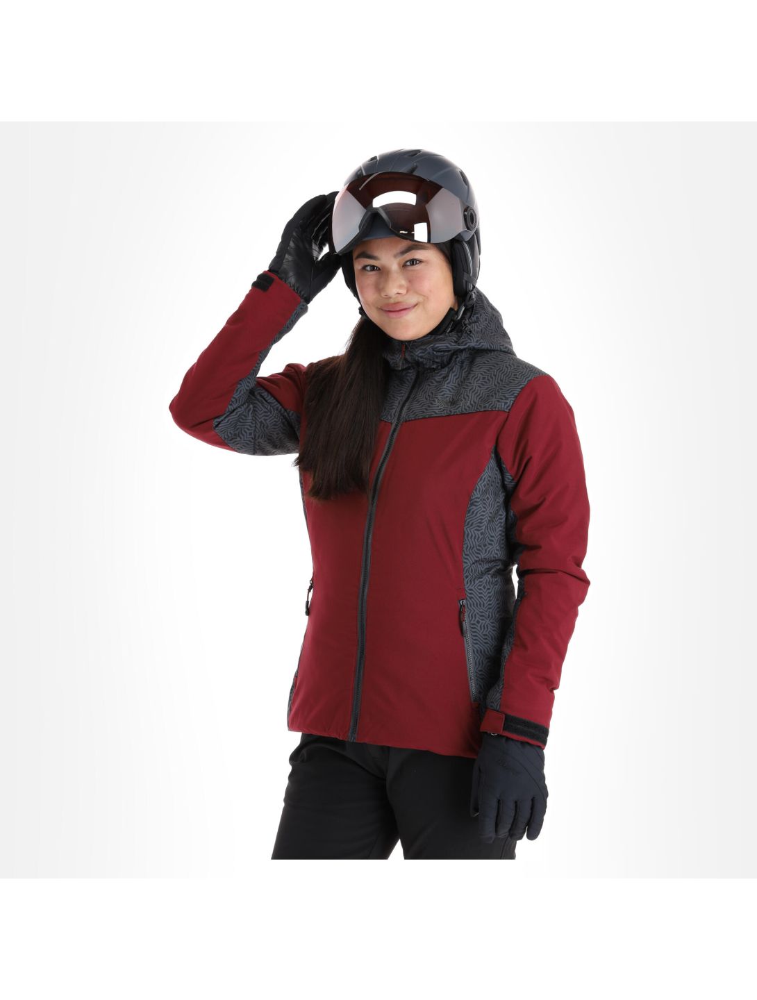 Kilpi, Flip-W ski-jas dames dark rood 