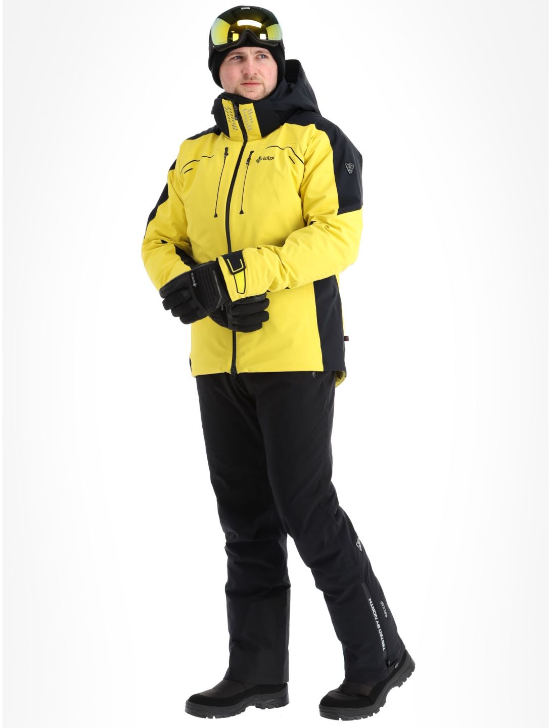 Kilpi, Hyder-M ski-jas heren Yellow geel, zwart 