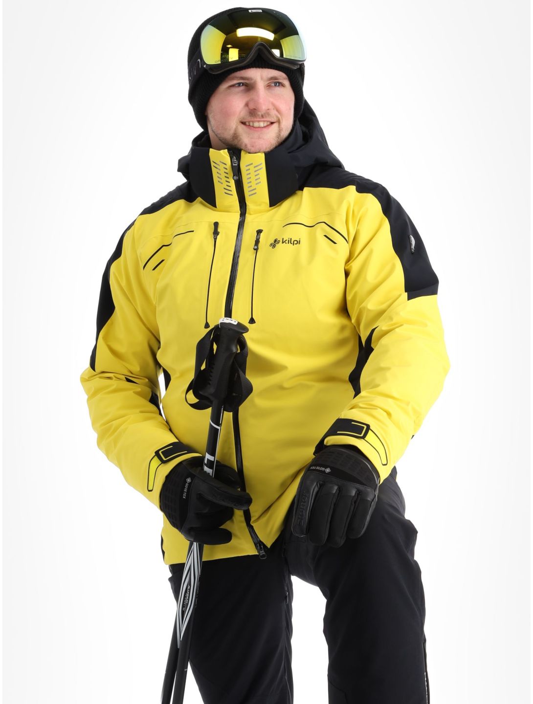 Kilpi, Hyder-M ski-jas heren Yellow geel, zwart 