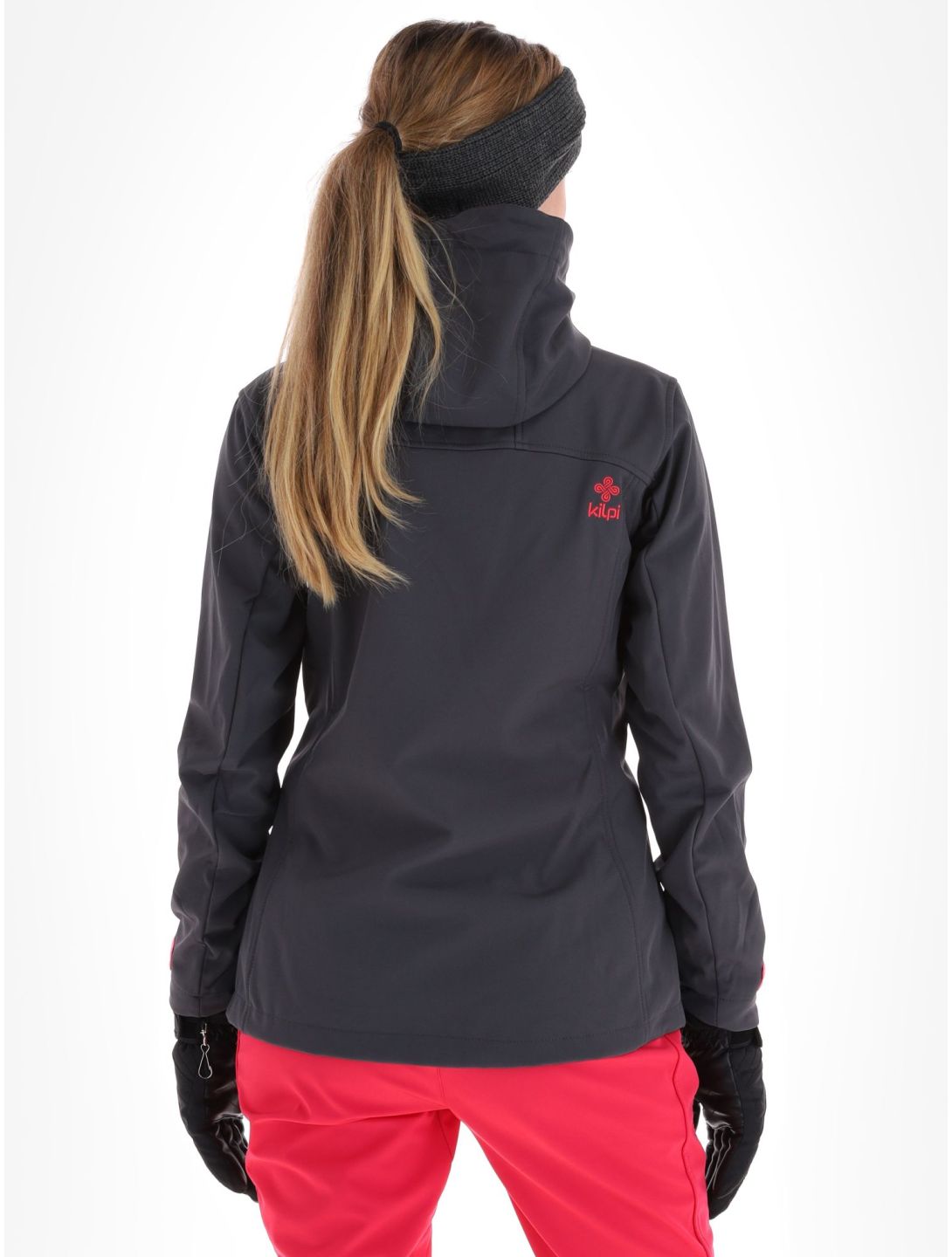 Kilpi, Ravia-w softshell ski-jas grote maten dames Dark Grey grijs 