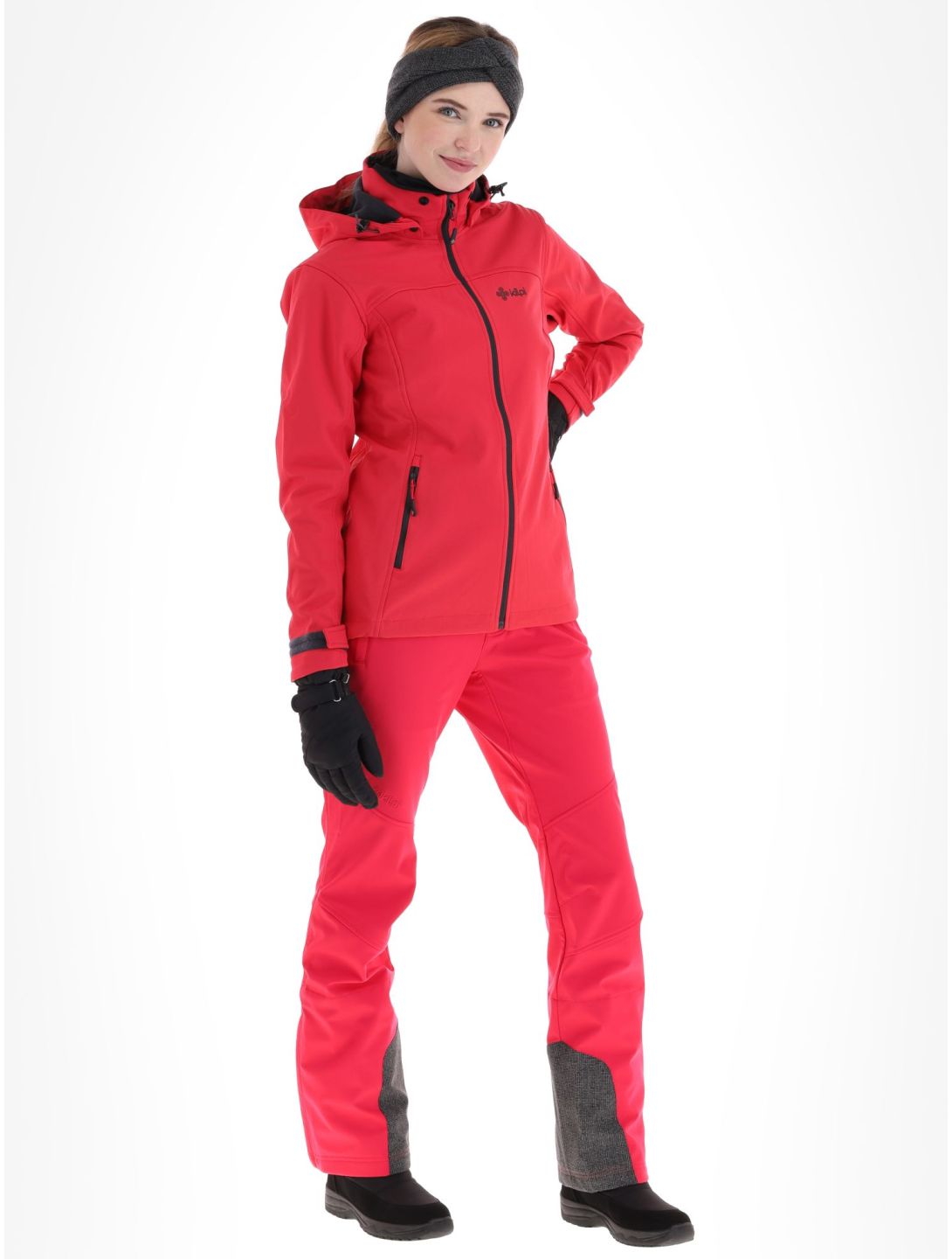 Kilpi, Ravia-W softshell ski-jas dames Pink roze 