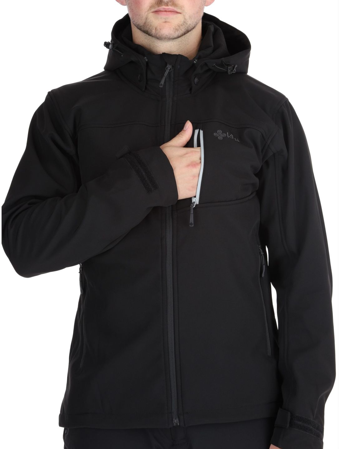 Kilpi, RAVIO softshell ski-jas heren Black zwart 