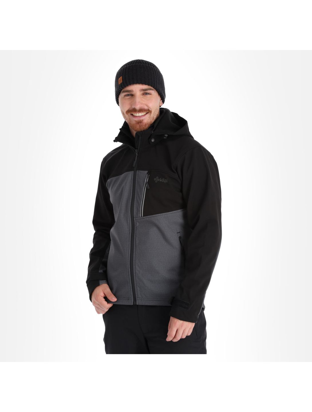 Kilpi, Ravio-M softshell ski-jas heren dark grijs 