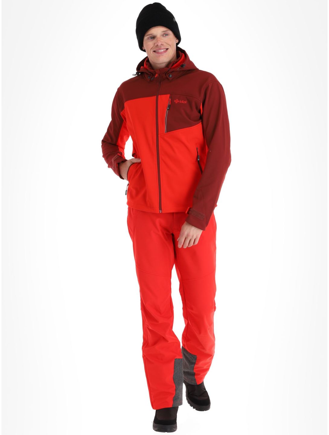 Kilpi, Ravio-m softshell ski-jas grote maten heren Red rood 