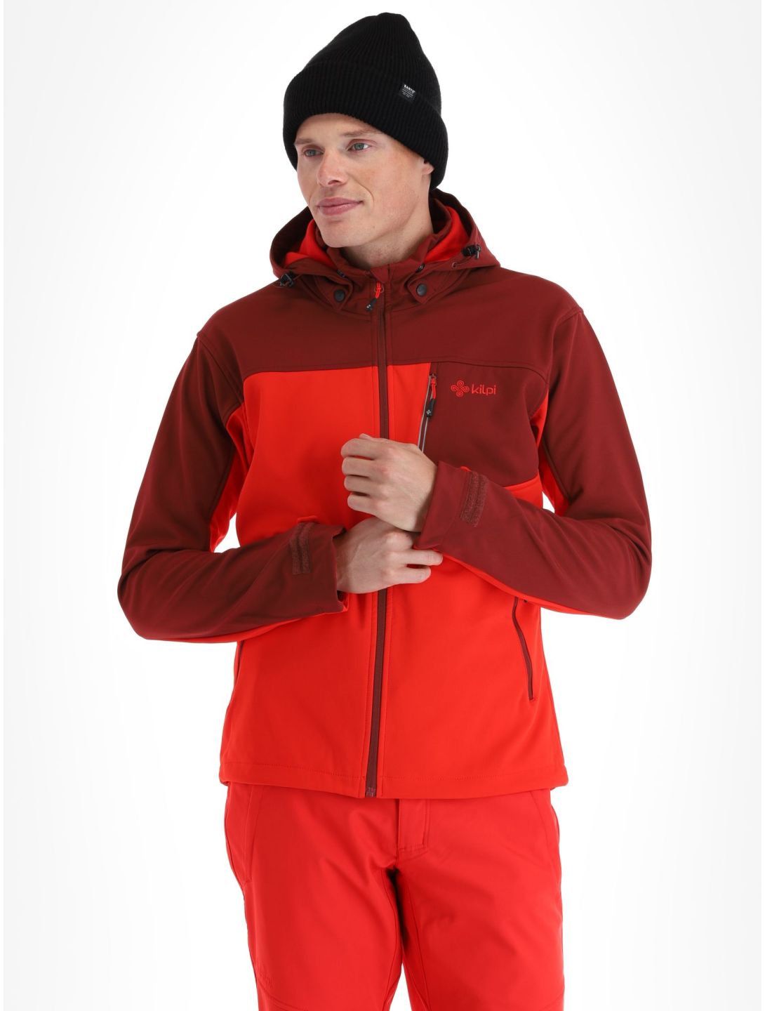 Kilpi, Ravio-m softshell ski-jas grote maten heren Red rood 