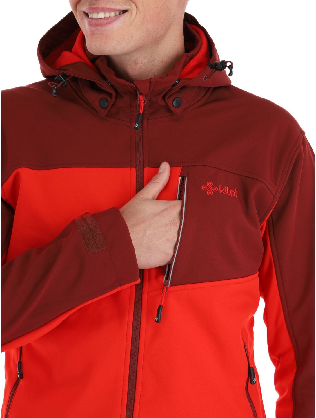 Kilpi, Ravio-m softshell ski-jas grote maten heren Red rood 