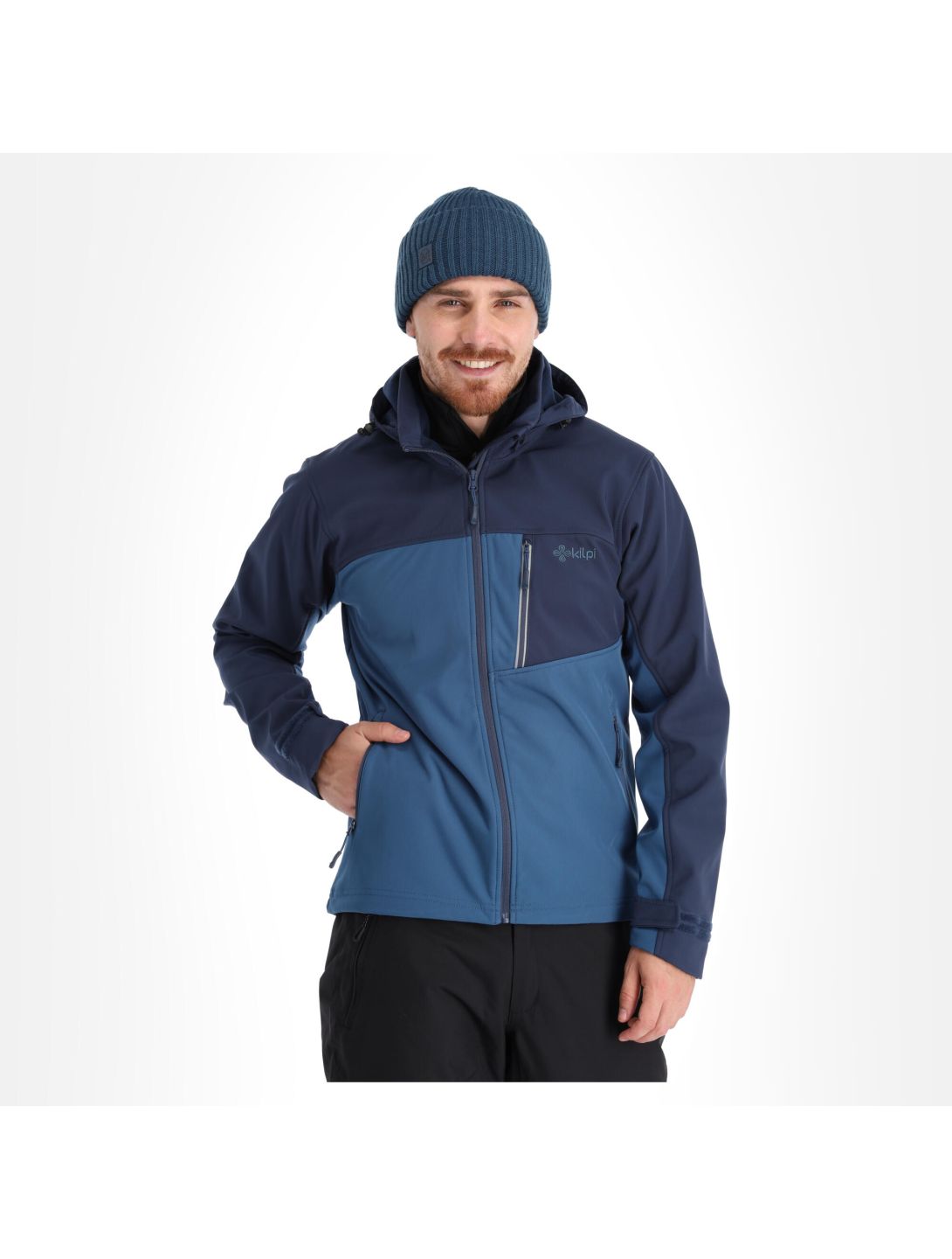 Kilpi, Ravio-M softshell ski-jas grote maten heren dark blauw 