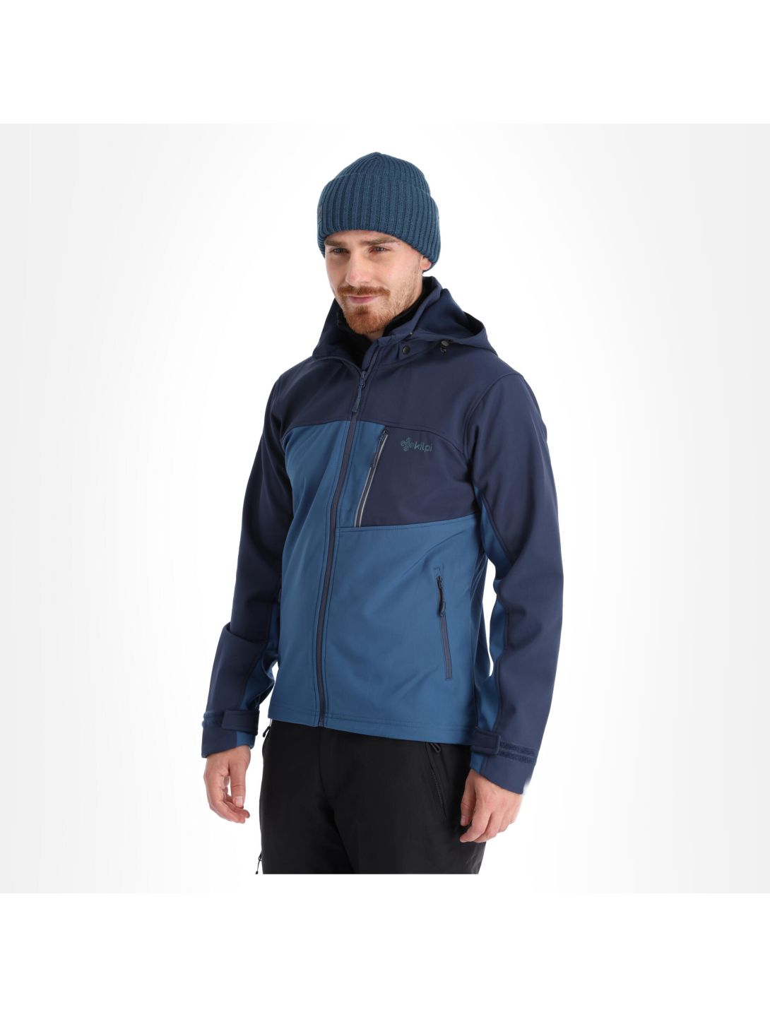 Kilpi, Ravio-M softshell ski-jas grote maten heren dark blauw 