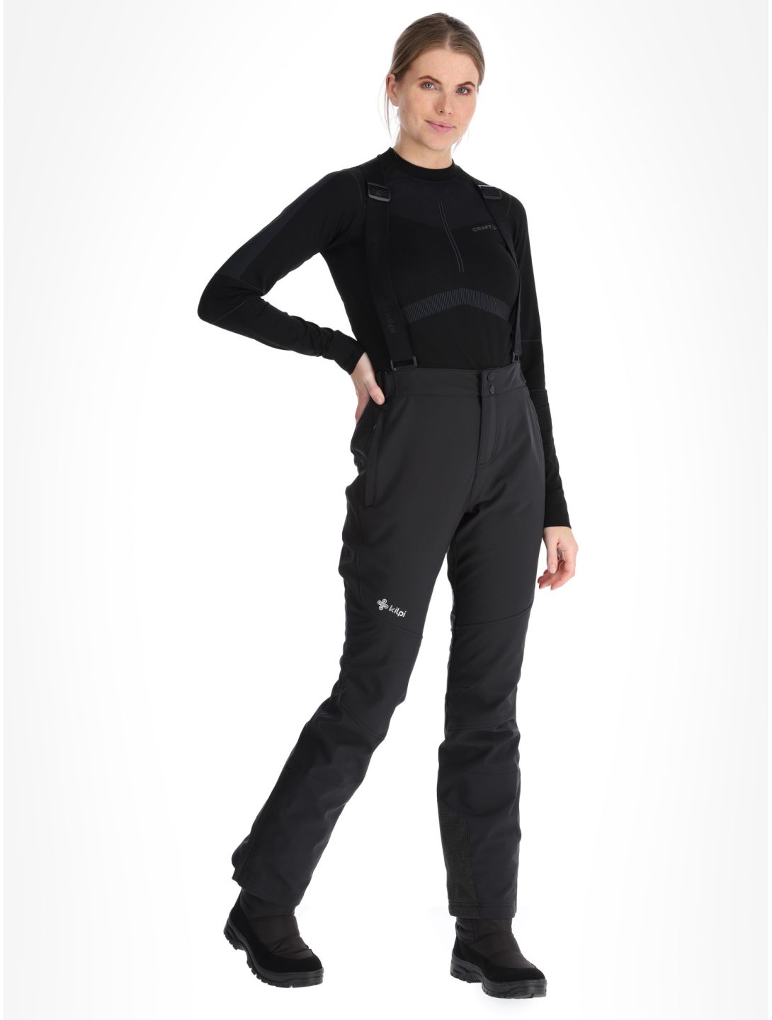 Kilpi, Rhea softshell skibroek dames Black zwart 