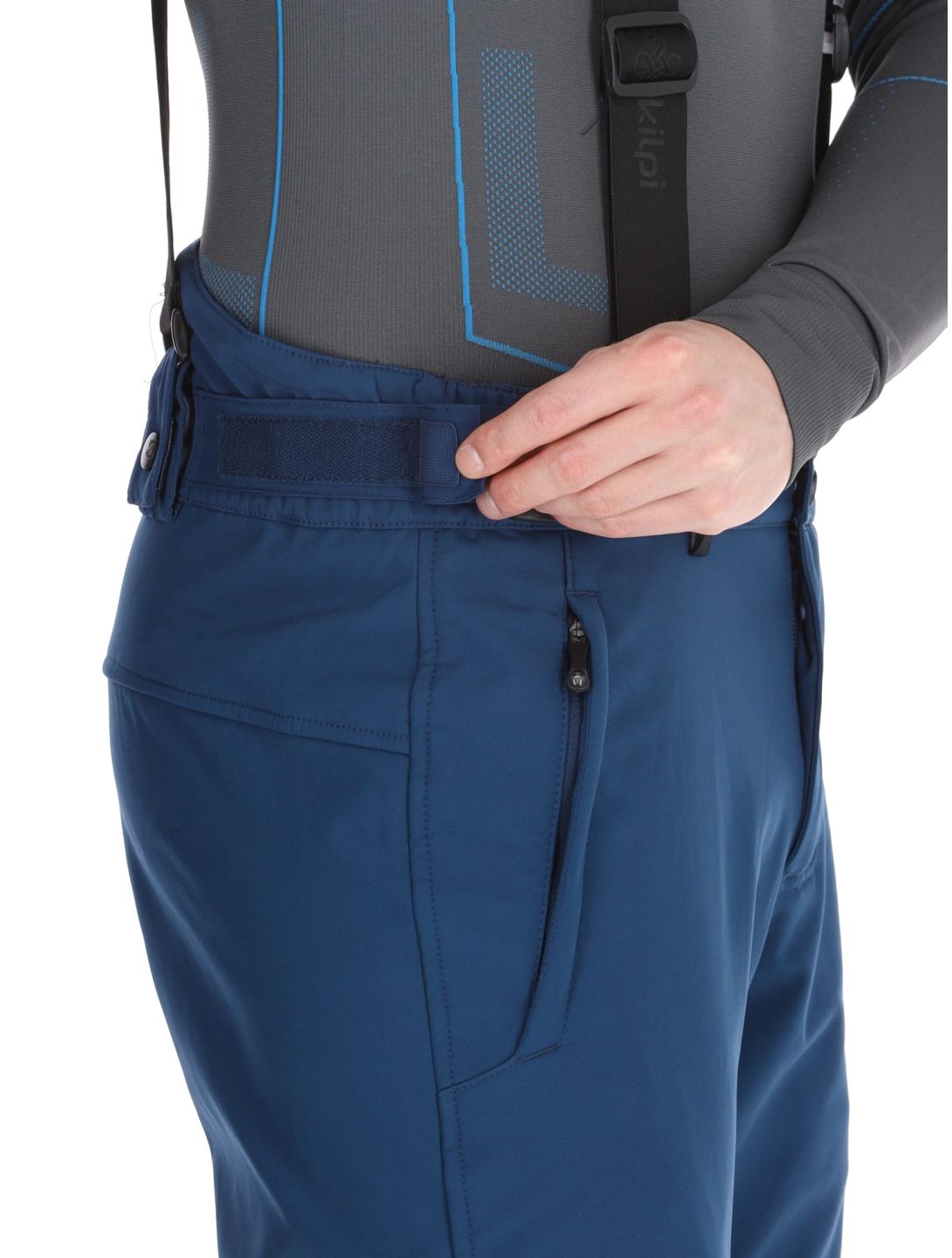 Kilpi, RHEA softshell skibroek heren Dark Blue blauw 