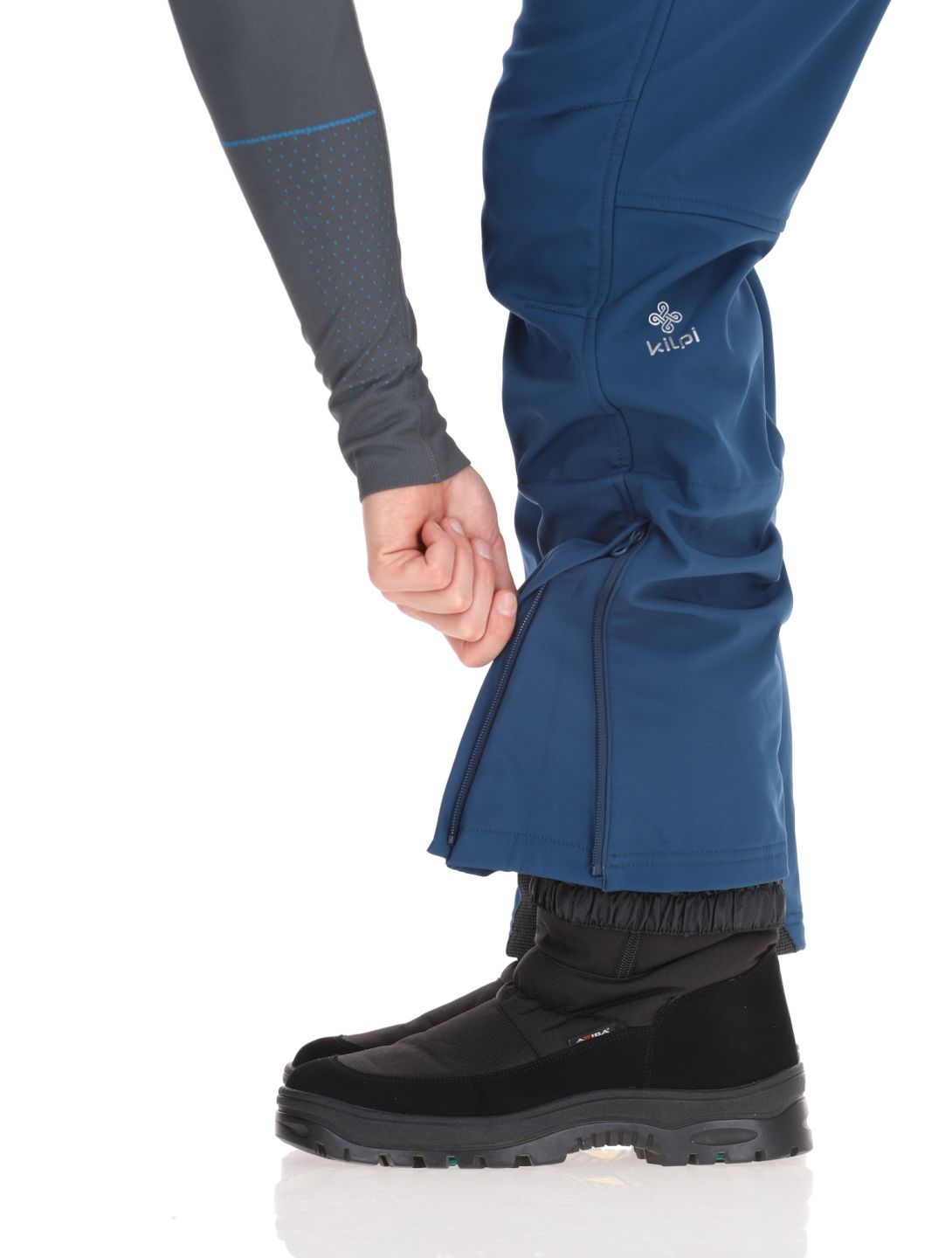 Kilpi, RHEA softshell skibroek heren Dark Blue blauw 