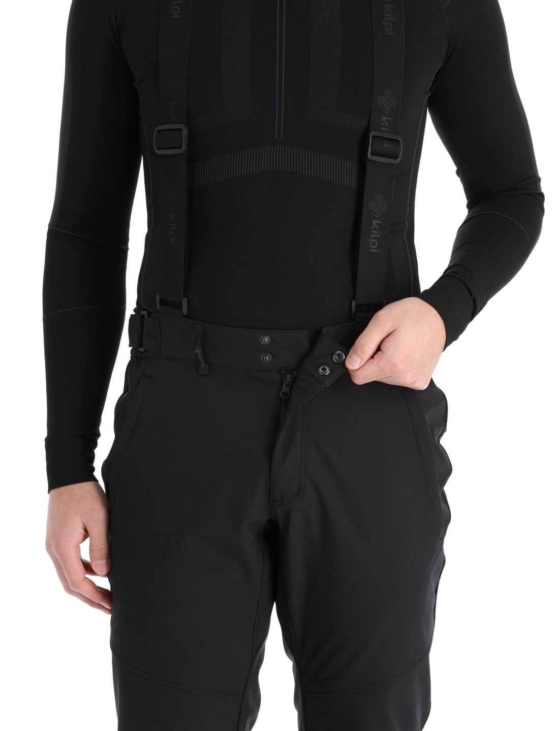 Kilpi, Rhea-m softshell skibroek grote maten heren Black zwart 