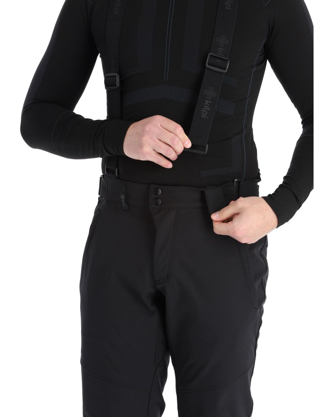 Kilpi, Rhea-m softshell skibroek grote maten heren Black zwart 