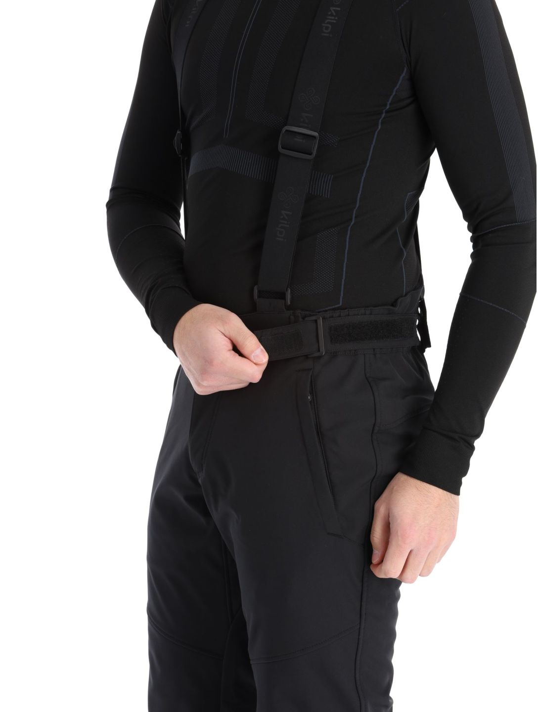 Kilpi, Rhea-m softshell skibroek grote maten heren Black zwart 