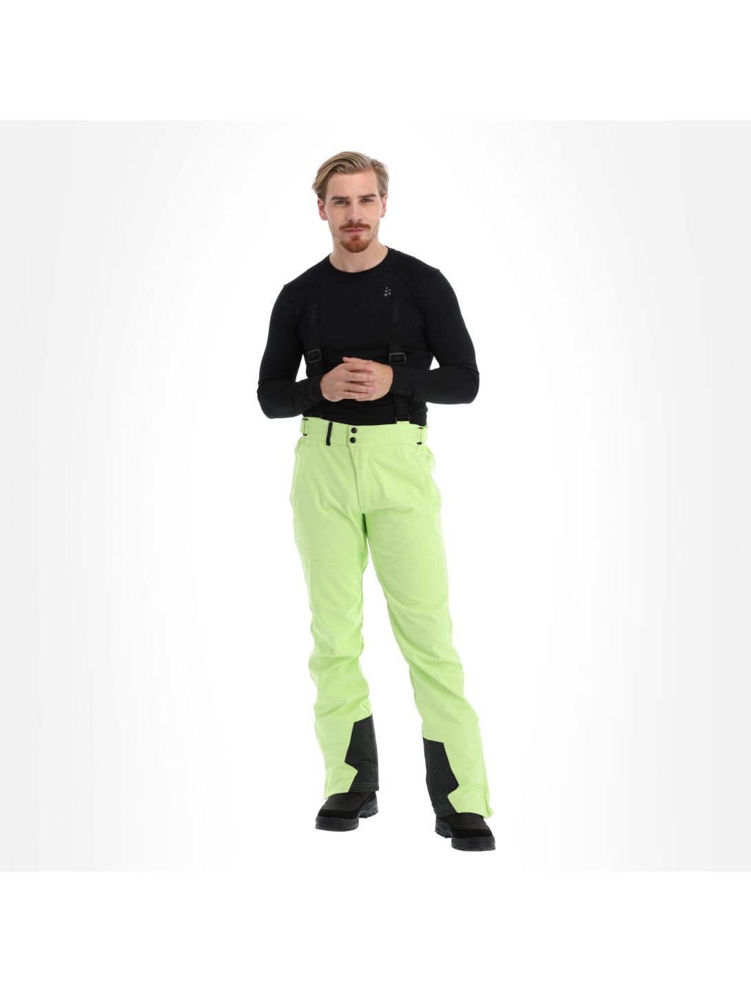 Kilpi, Rhea-M softshell skibroek heren lime groen 