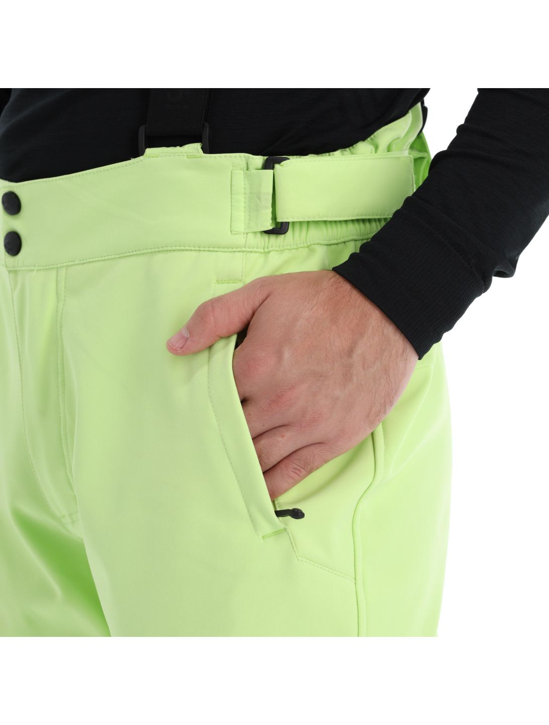 Kilpi, Rhea-M softshell skibroek heren lime groen 