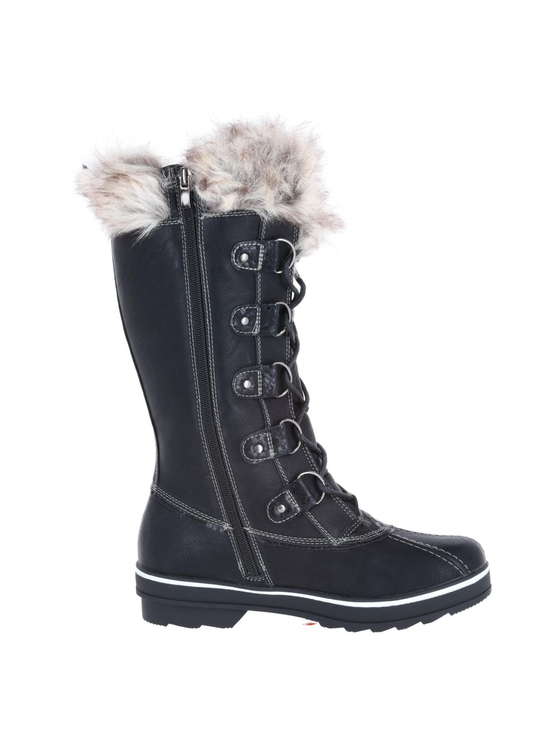 Kimberfeel, Beverly snowboots dames Black Croco zwart 