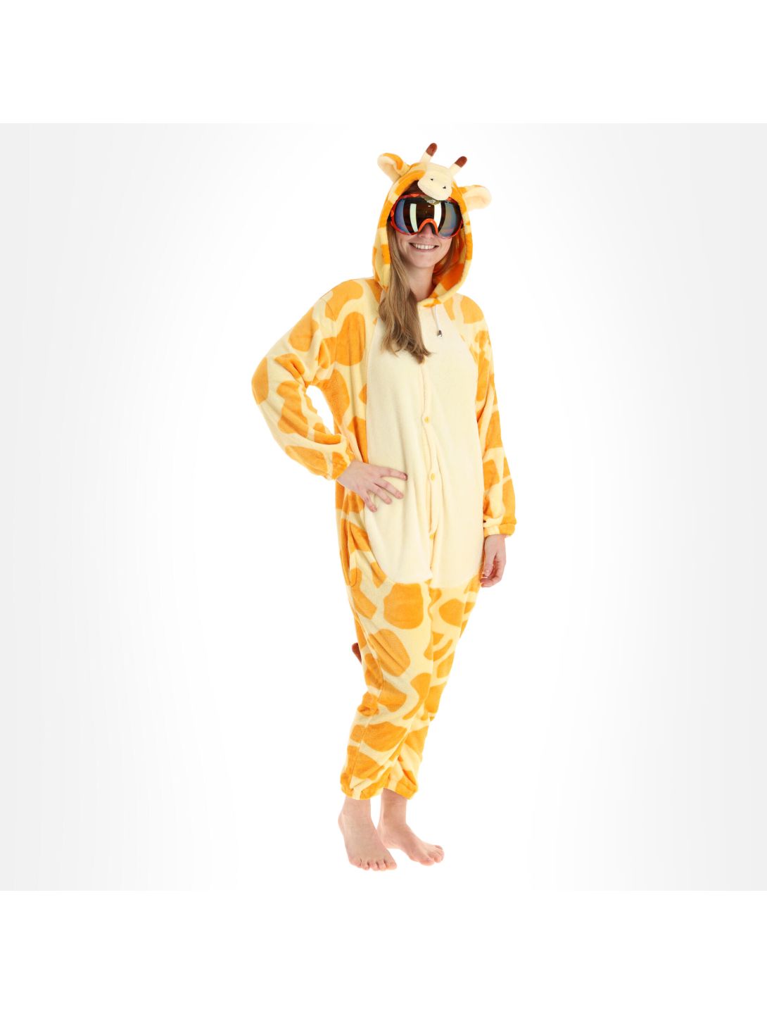 Know How, Onesie accessoires kinderen Giraf geel 