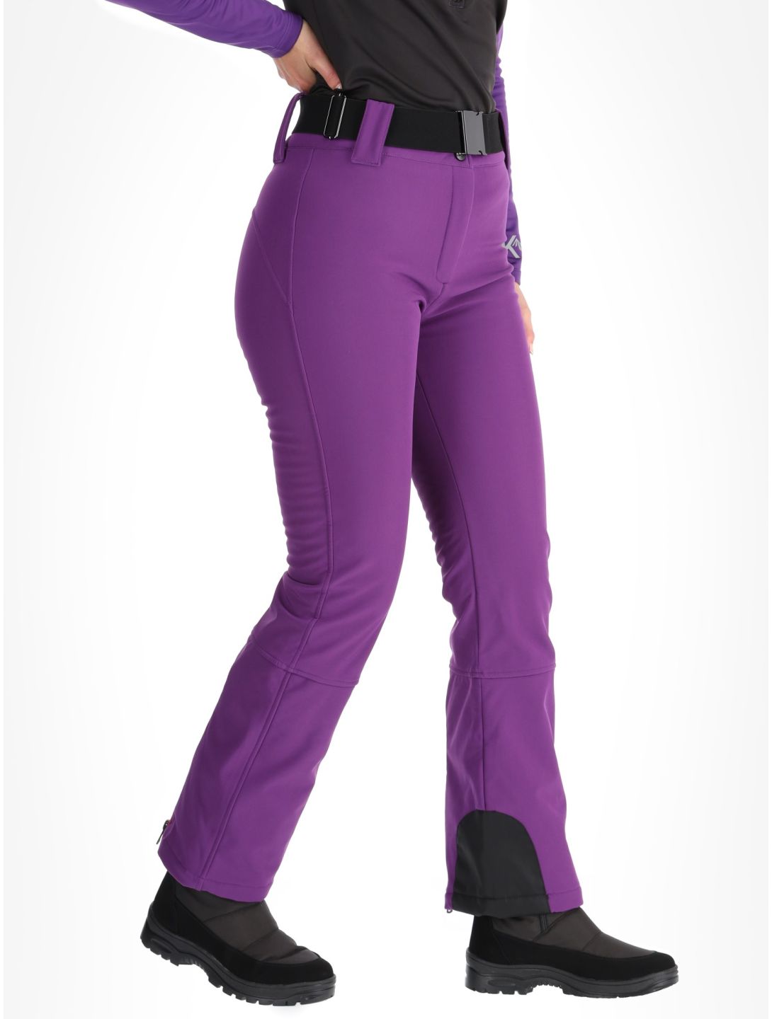 Kou Sportswear, Frost Flare Pants softshell skibroek dames Purple paars 