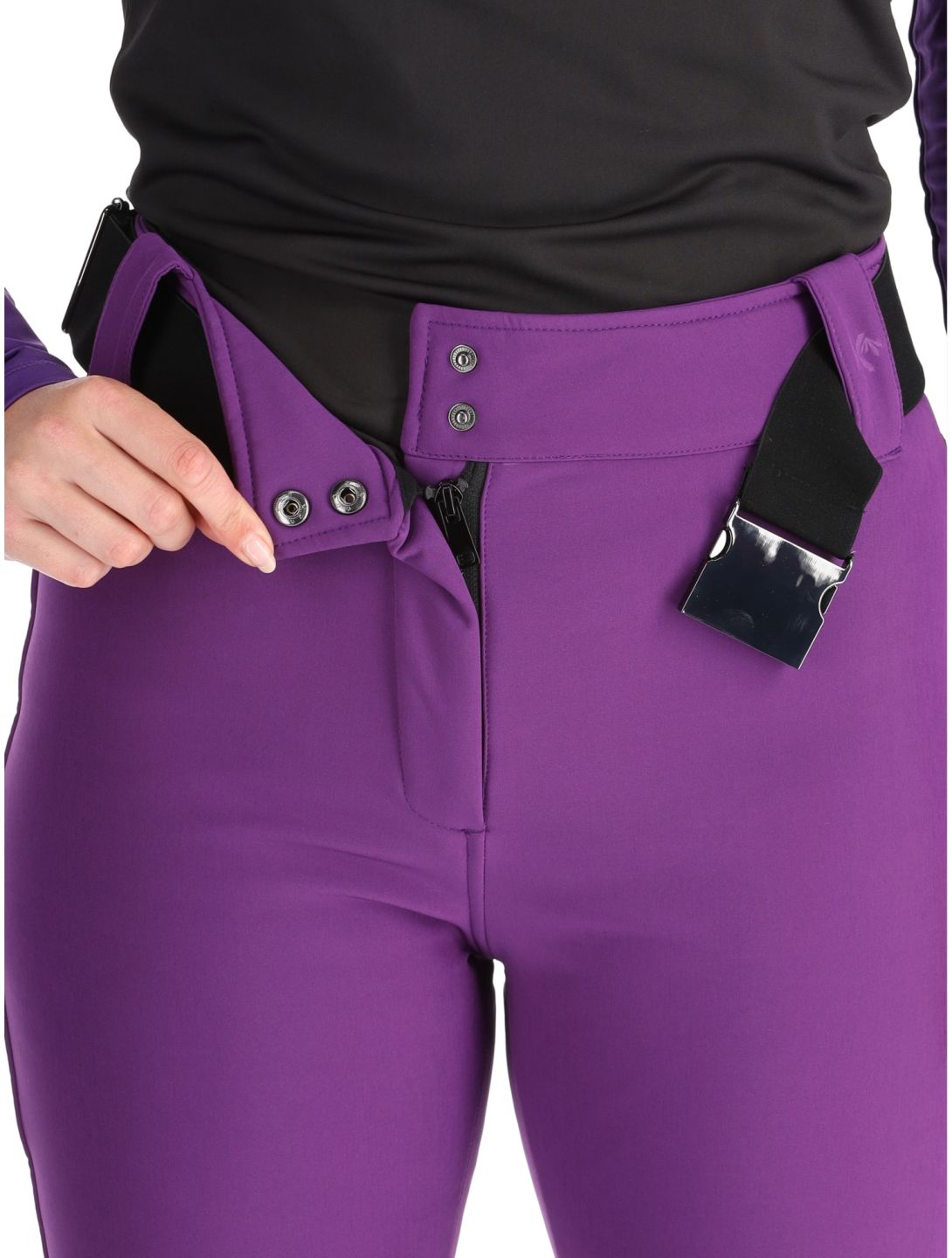 Kou Sportswear, Frost Flare Pants softshell skibroek dames Purple paars 