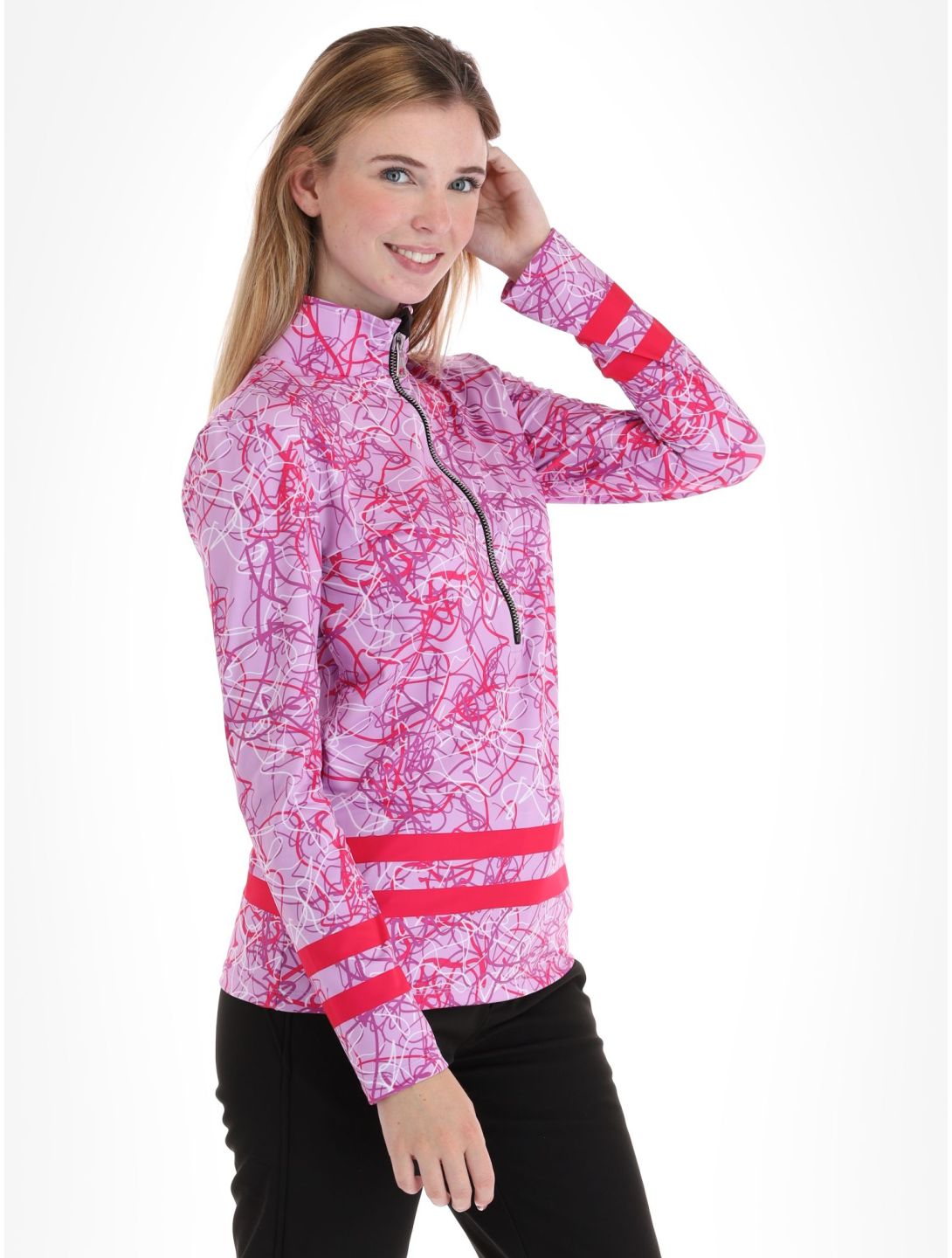 Kou Sportswear, Geolines skipully dames Purple-Pink paars, roze 