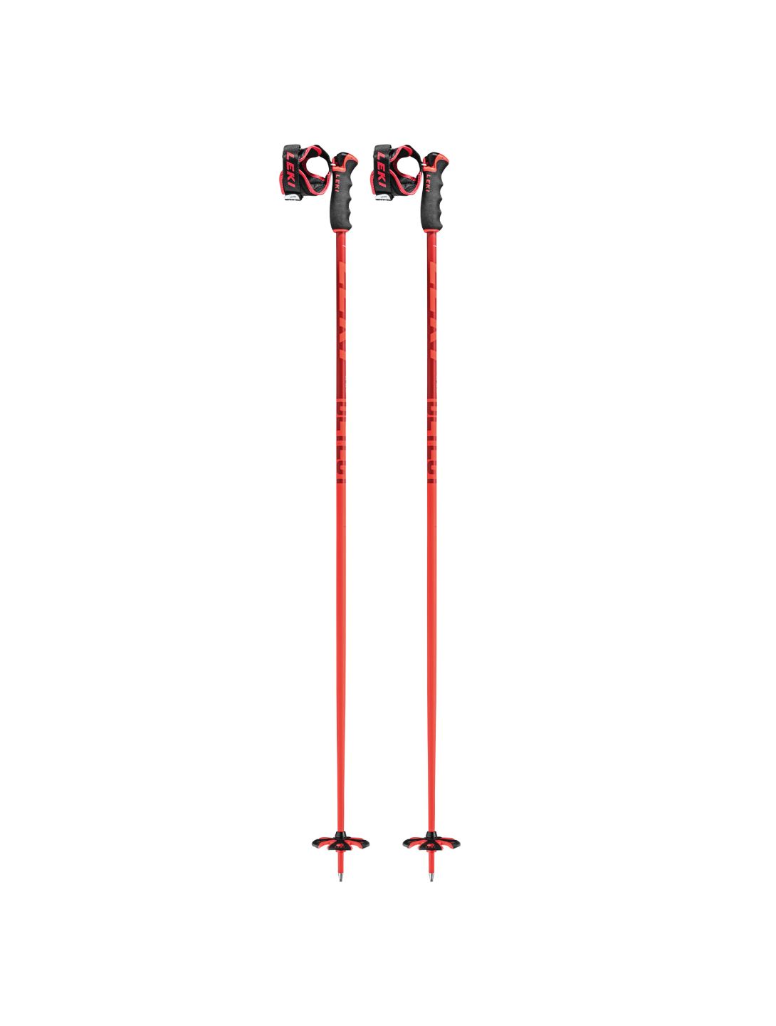 Leki, Detect S skistokken unisex Fluorescent rood, wit 