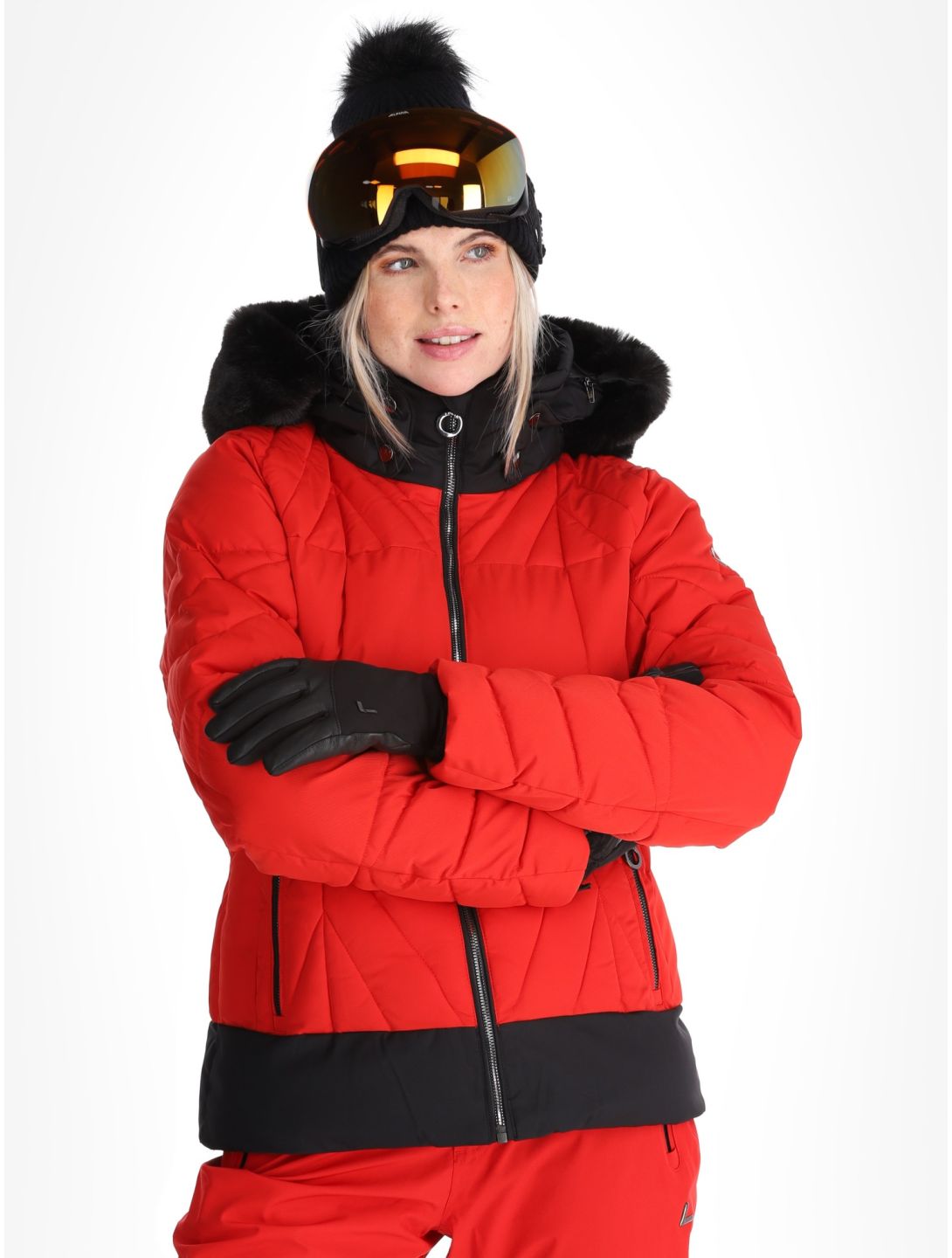 Luhta, Hakonkoski ski-jas dames Cranberry rood 