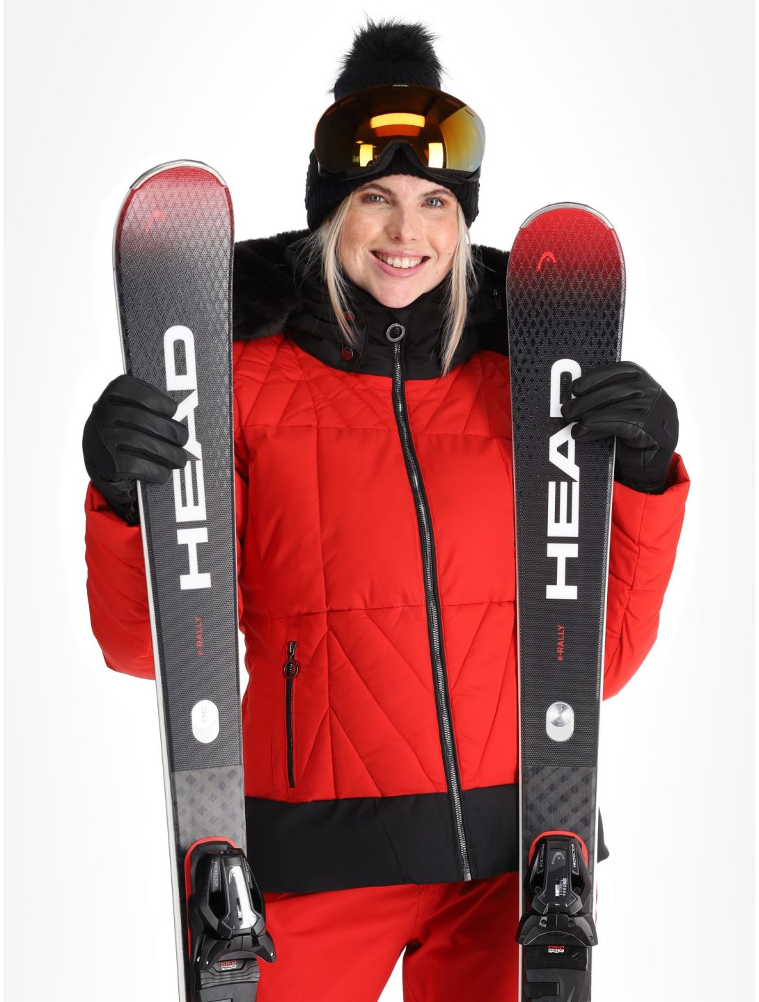 Luhta, Hakonkoski ski-jas dames Cranberry rood 