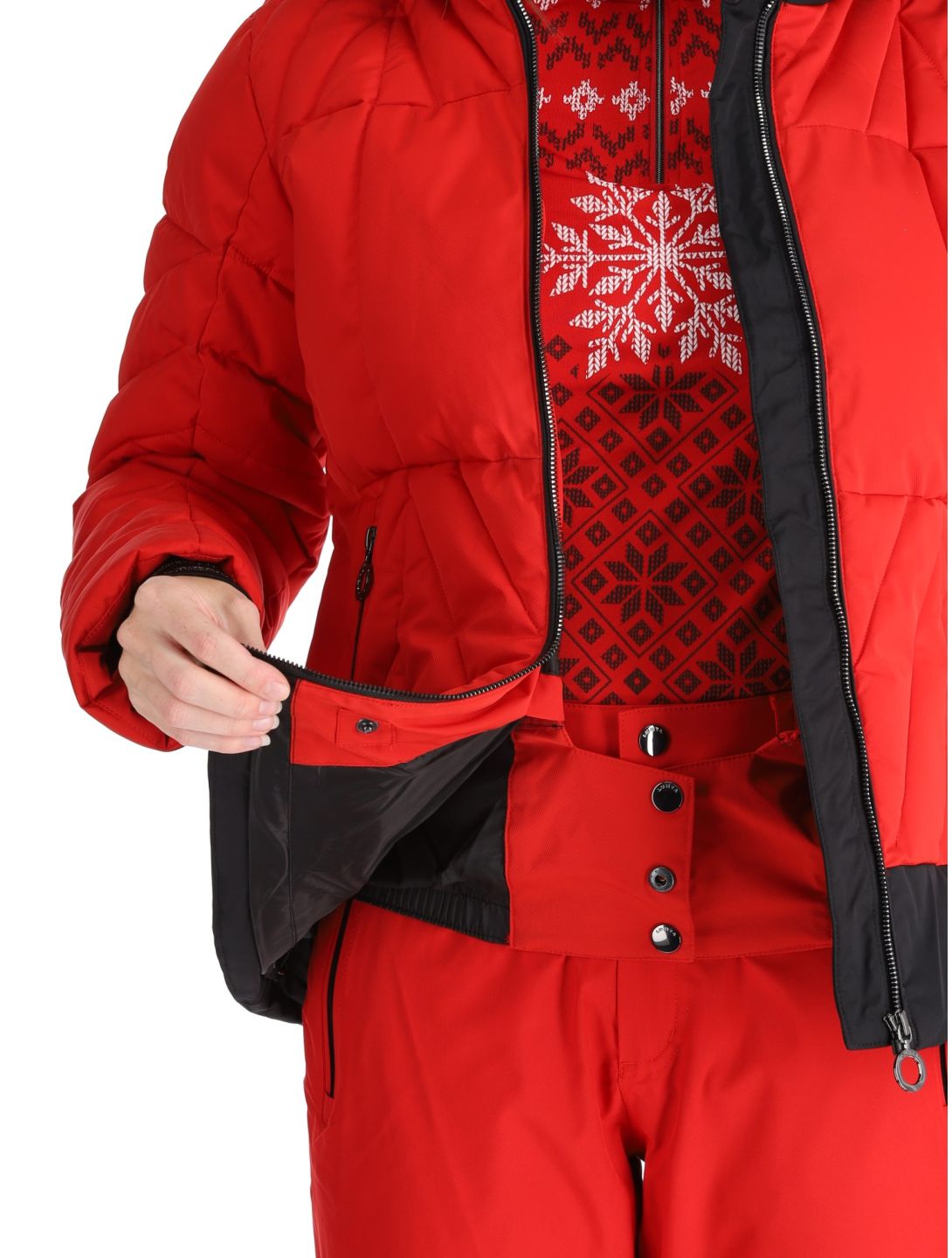 Luhta, Hakonkoski ski-jas dames Cranberry rood 