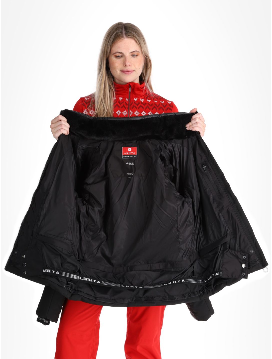 Luhta, Hakula ski-jas dames Black zwart 