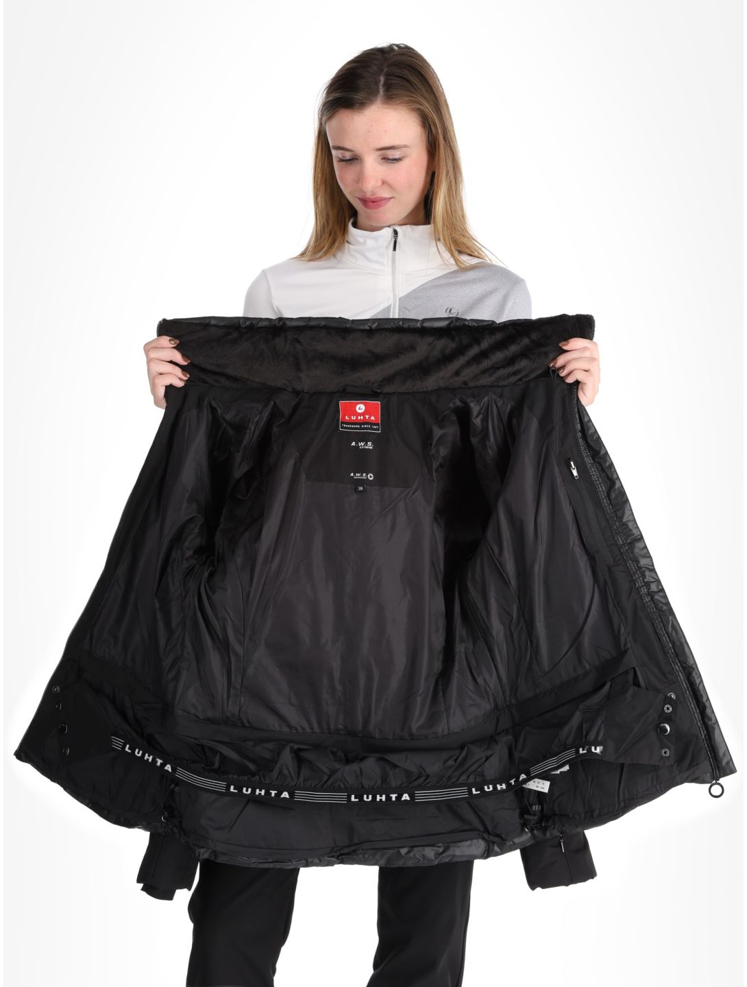 Luhta, Halkis ski-jas dames Black zwart 