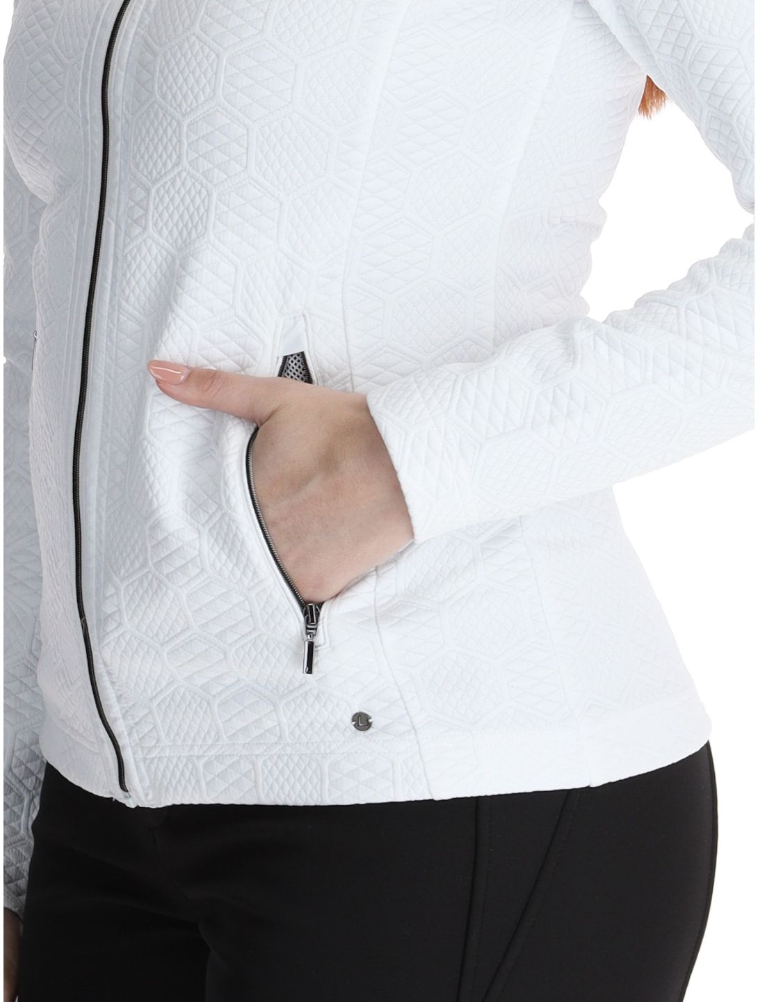 Luhta, Hallikkala vest dames Optic White wit 