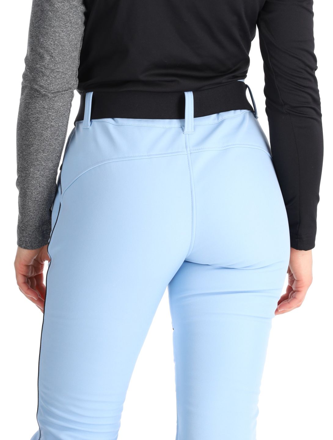 Luhta, Jaamalai C softshell skibroek kort model dames Light Blue blauw 