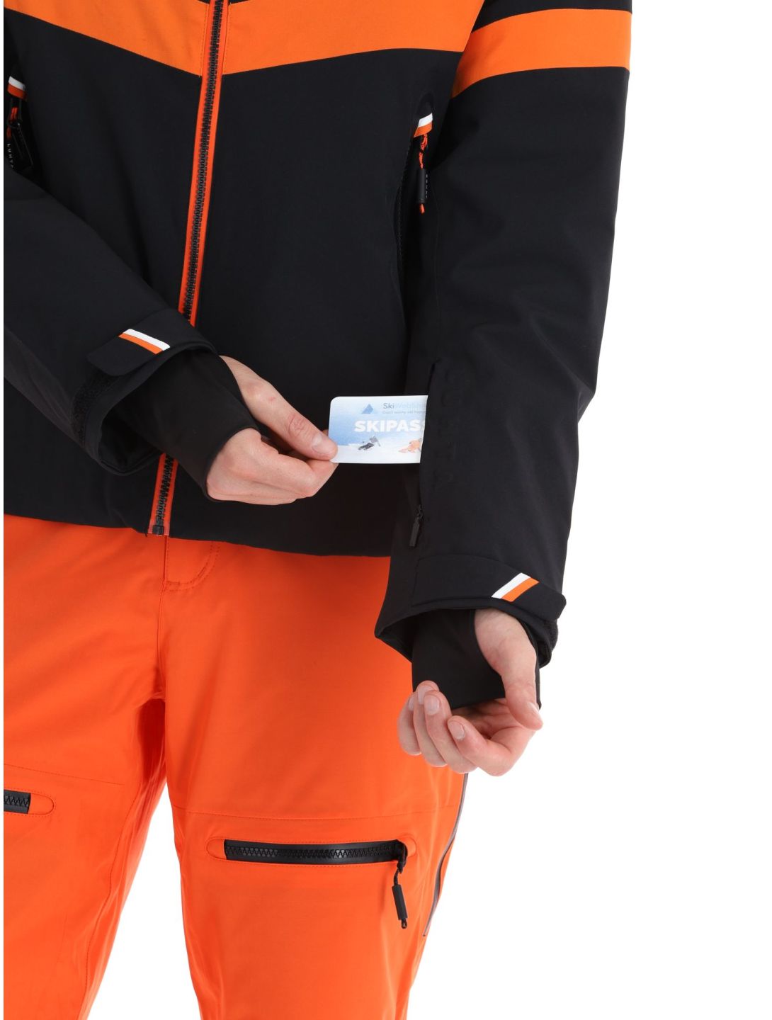 Luhta, Jierstivaara ski-jas heren Black oranje, zwart 