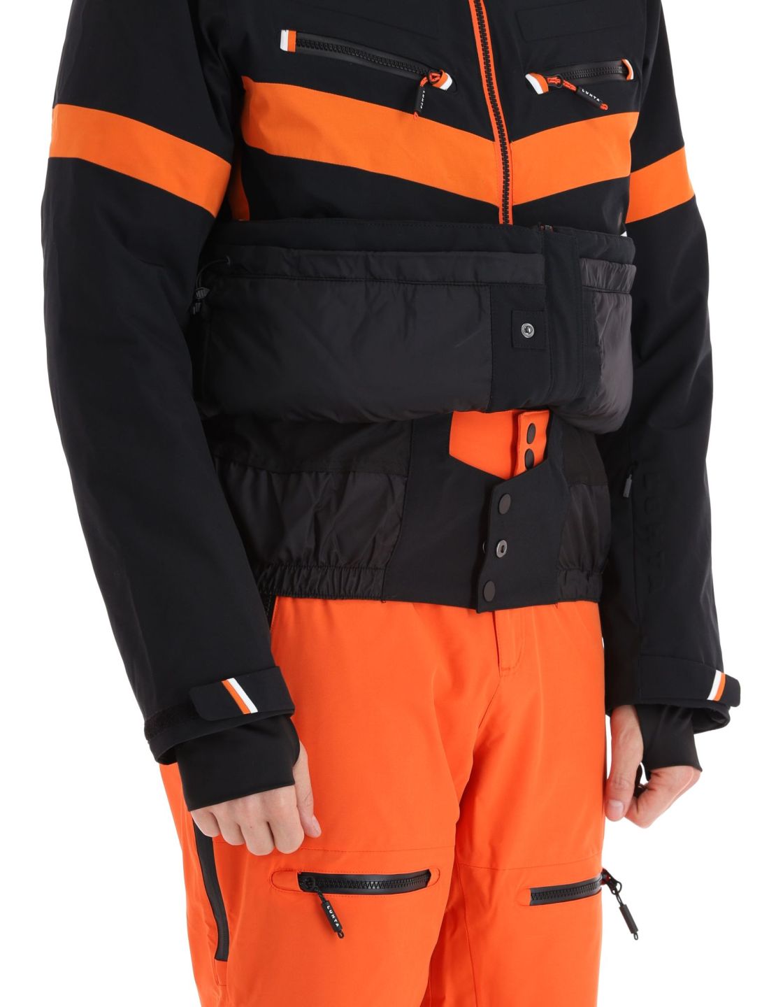 Luhta, Jierstivaara ski-jas heren Black oranje, zwart 