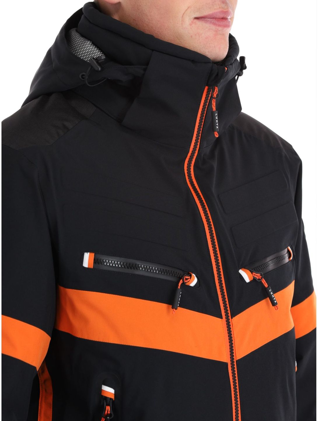 Luhta, Jierstivaara ski-jas heren Black oranje, zwart 