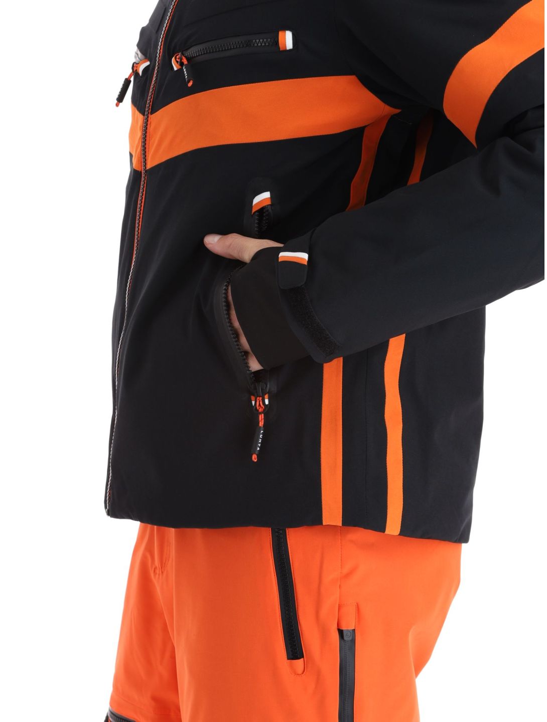 Luhta, Jierstivaara ski-jas heren Black oranje, zwart 